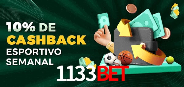 10% de bônus de cashback na 1133bet